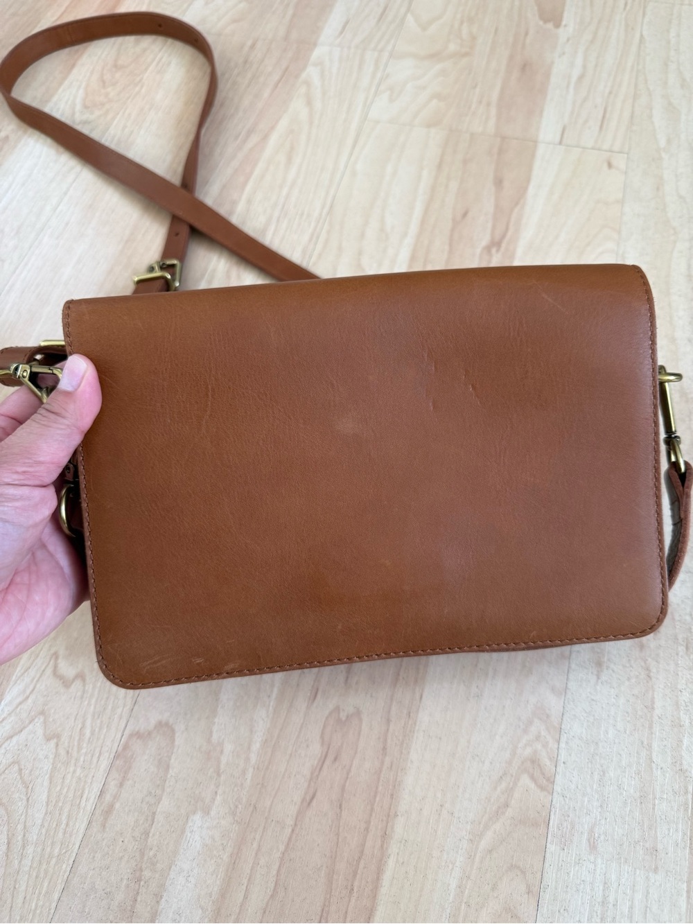 Madewell Brown Leather Crossbody Bag